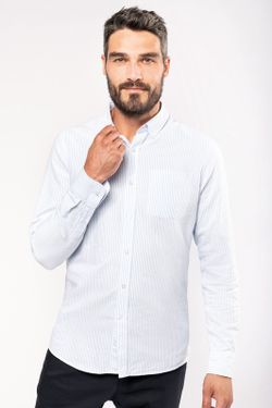OXFORD WASCHTE LANGHEMD-SHIRT