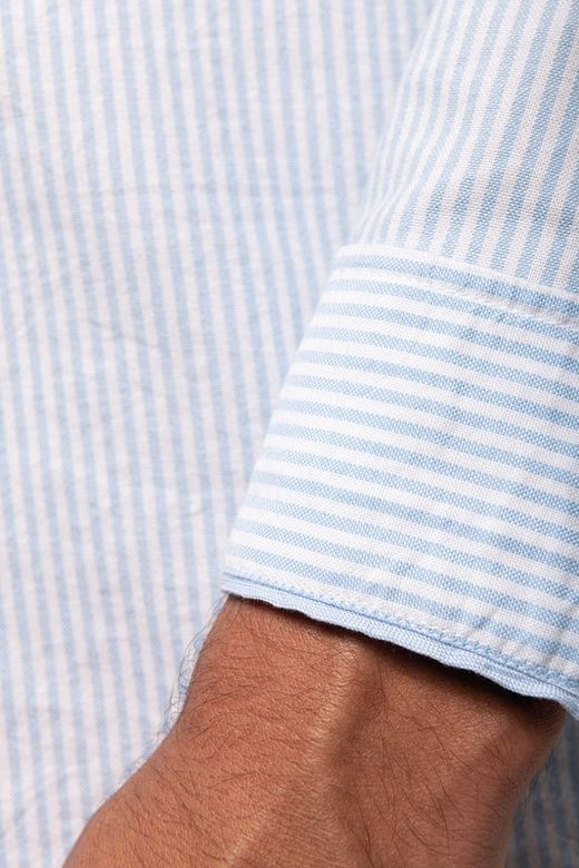 OXFORD WASCHTE LANGHEMD-SHIRT