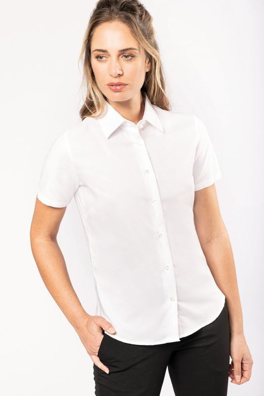 CHEMISE OXFORD À MANCHES COURTES POUR FEMMES