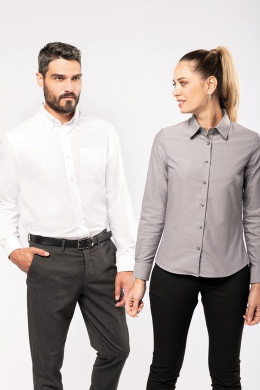 OXFORD LONG SLEEVE FRAUENHEMD