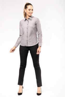 OXFORD LONG SLEEVE FRAUENHEMD