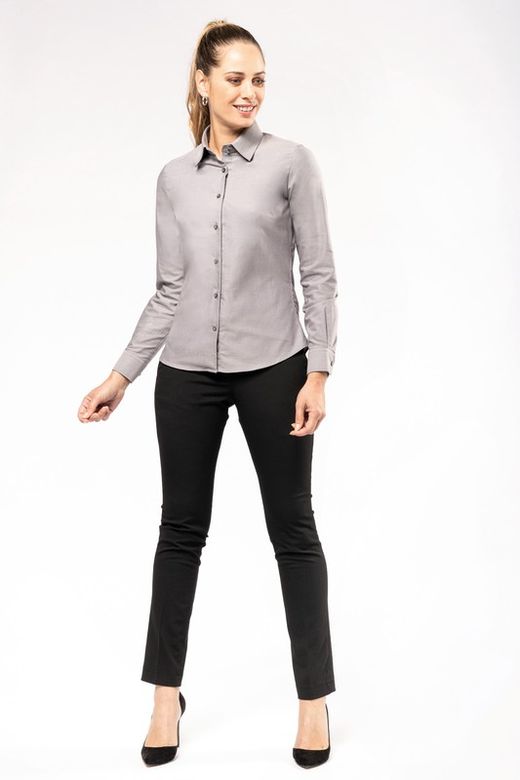 OXFORD LONG SLEEVE FRAUENHEMD