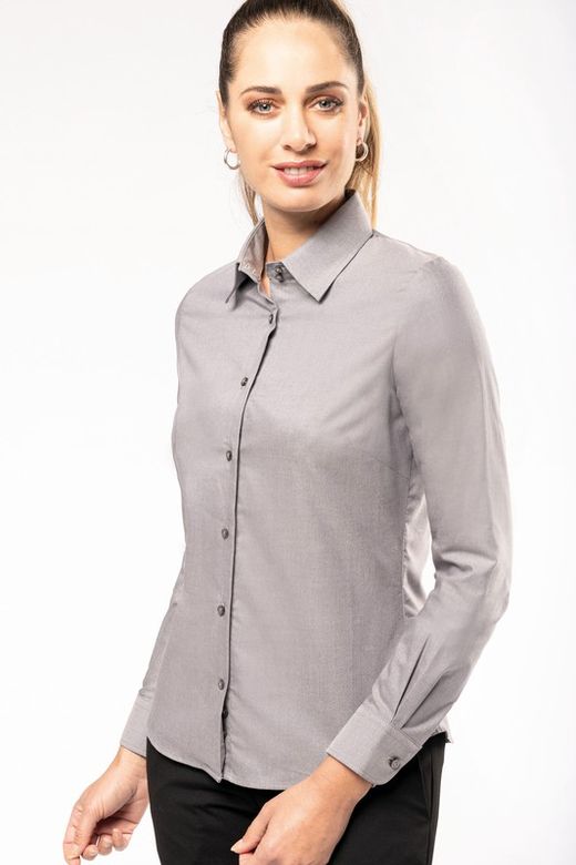 OXFORD LONG SLEEVE FRAUENHEMD