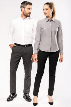 OXFORD LONG SLEEVE FRAUENHEMD