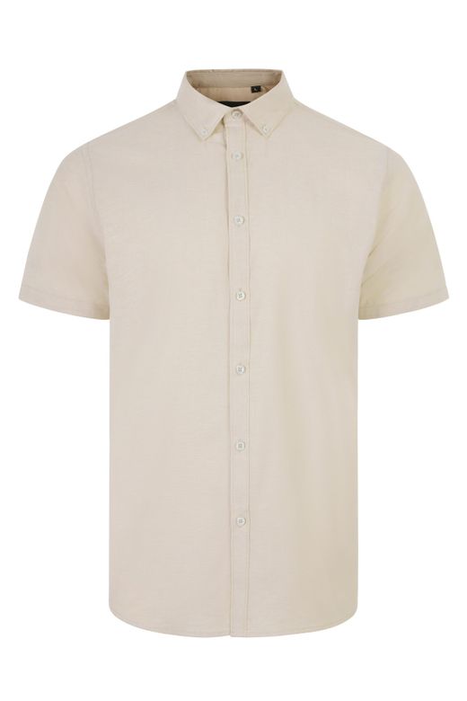 Camisa oxford mc hombre