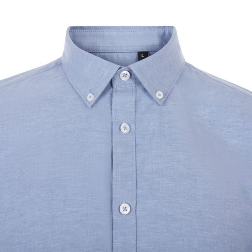 Camisa oxford mc hombre