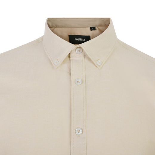 Camisa oxford mc hombre