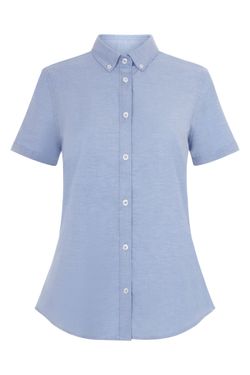 Camisa oxford mc mujer