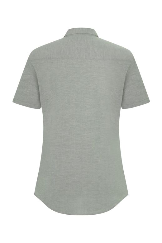 Camisa oxford mc mujer
