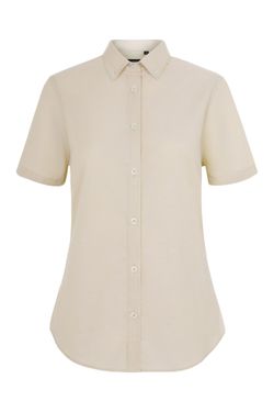 Camisa oxford mc mujer