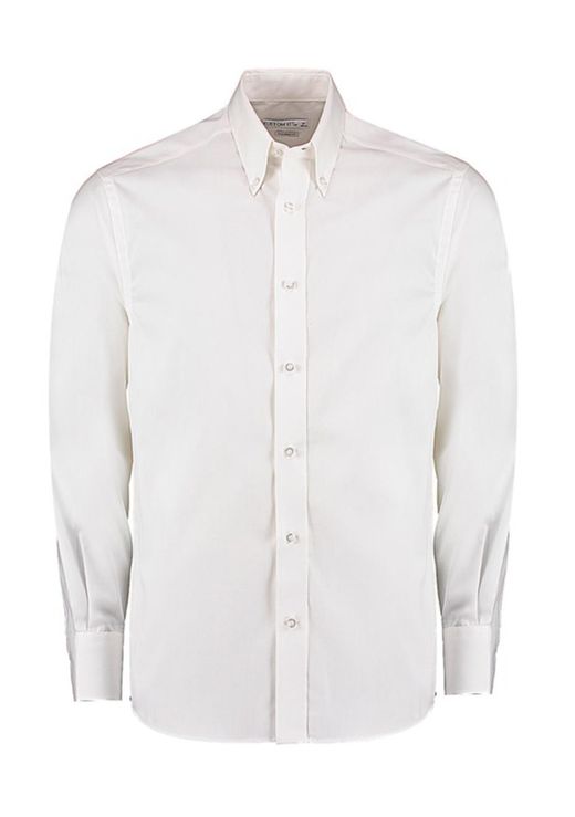 Camisa Oxford Premium entallada manga larga