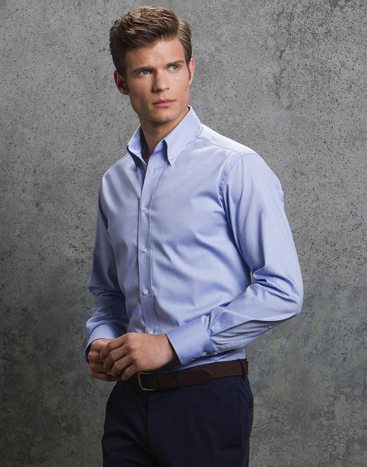 Camisa Oxford Slim Fit de manga comprida