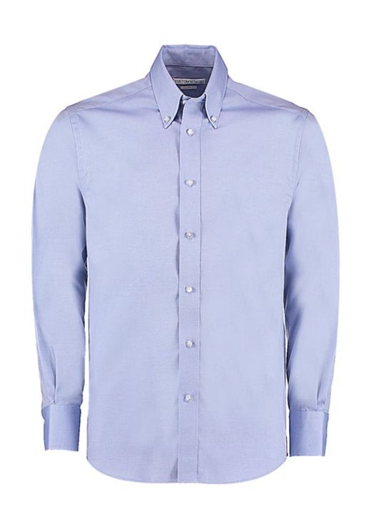 Camisa Oxford Premium entallada manga larga