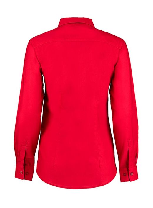 Camisa Oxford Workwear manga larga mujer entallada