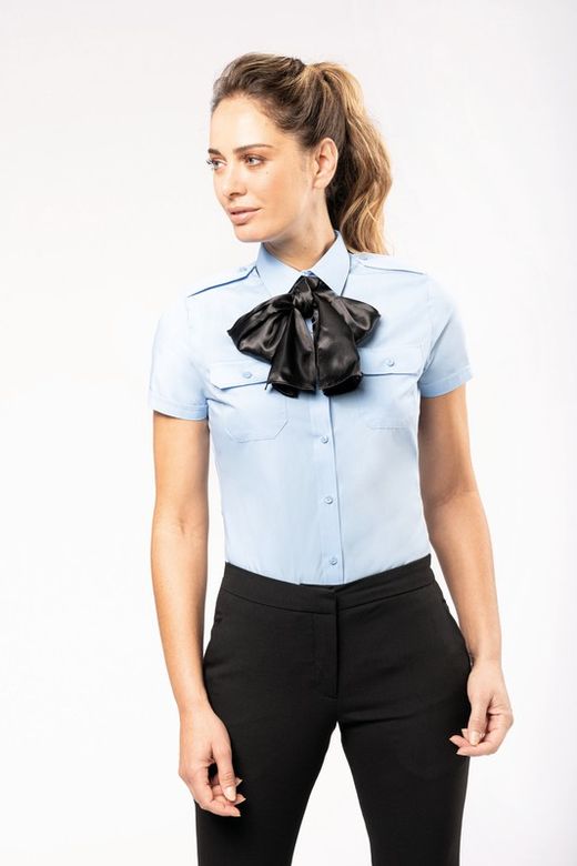 Kurzärmeliges Pilotenhemd für Damen