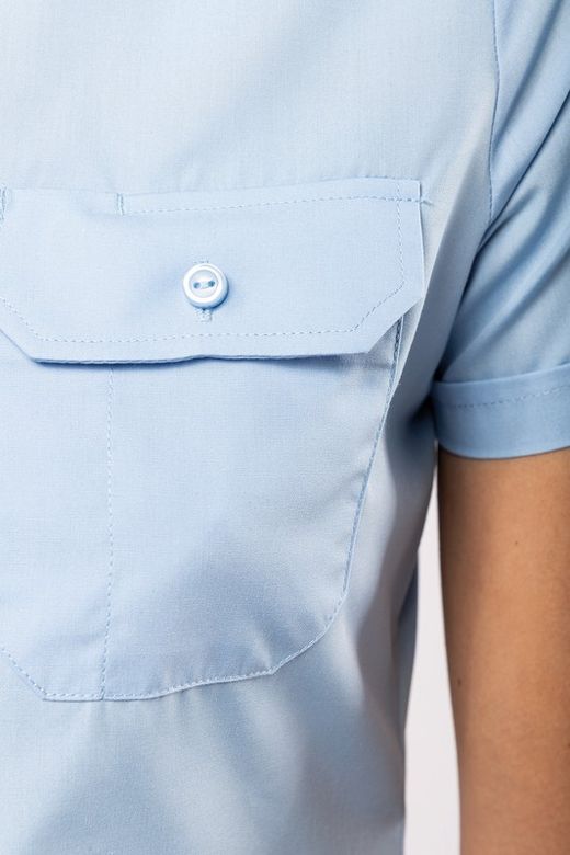 Kurzärmeliges Pilotenhemd für Damen