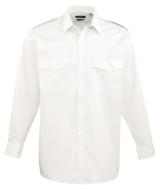 Camisa Piloto Manga Larga Hombre