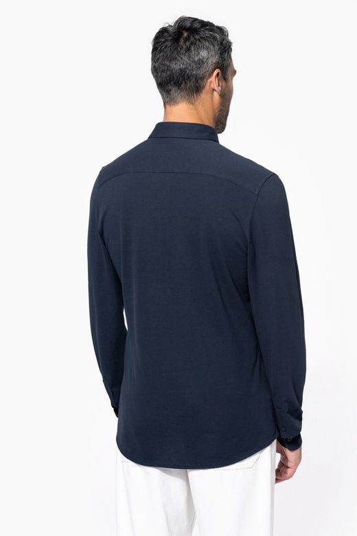 Langarm Piqué Shirt