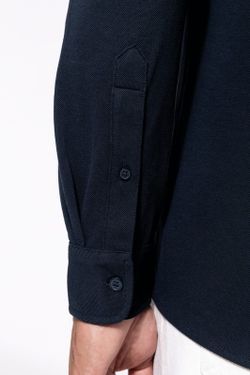 Langarm Piqué Shirt