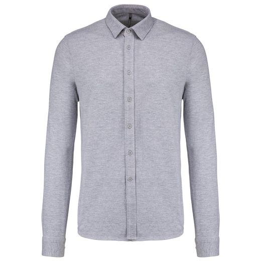 Langarm Piqué Shirt
