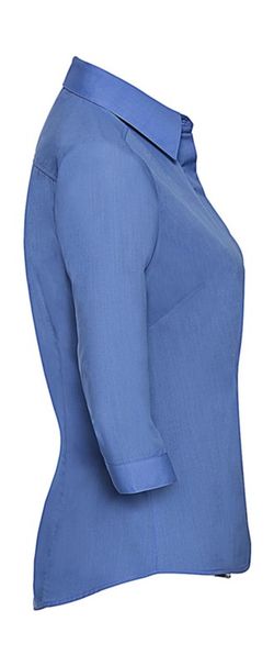 Popeline 3/4 Ärmel Shirt