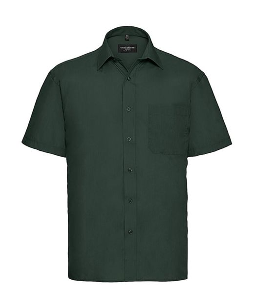Chemise manches courtes en popeline