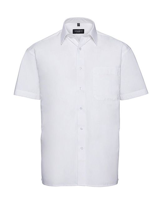 Popeline Shirt Kurzarm Mann