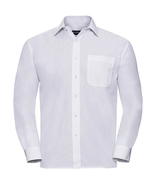 Camicia a maniche lunghe in popeline