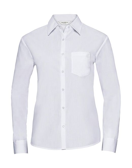 Camicia a maniche lunghe in popeline