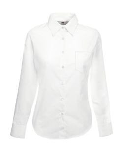 Camicia in popelin manica lunga donna