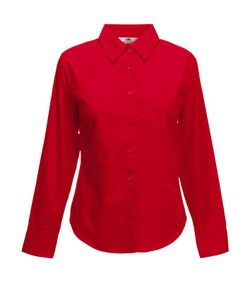 Camicia in popelin manica lunga donna
