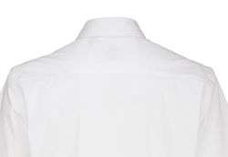 Elastane Popeline Shirt Schwarze Krawatte LSL / Herren Shirt