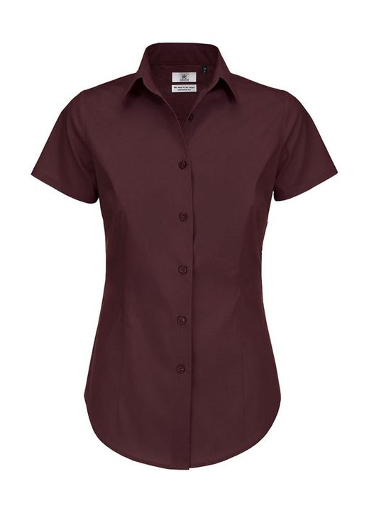 Camisa Popelina Elastán Black Tie M.C. Mujer