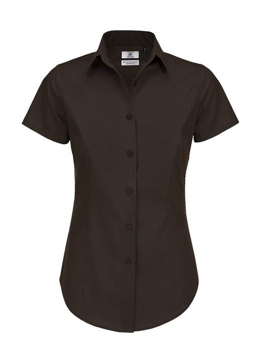 Camisa Popelina Elastán Black Tie M.C. Mujer