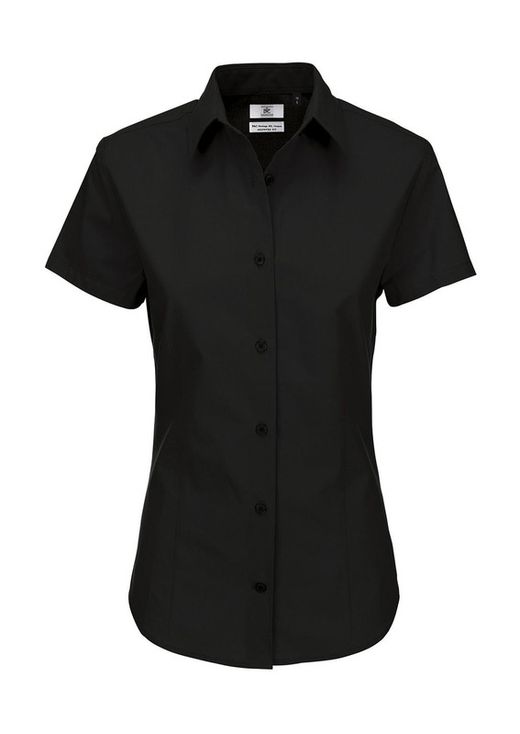Chemise en popeline à manches courtes Heritage pour femmes