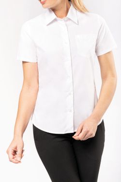 CAMISA POPELINA MANGA CORTA MUJER