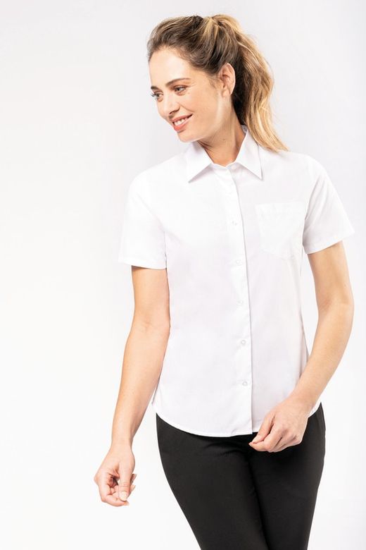 CAMISA POPELINA MANGA CORTA MUJER
