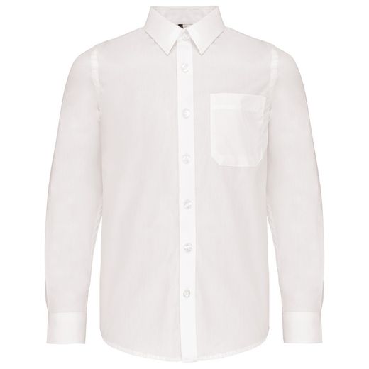 CAMICIA DI POPELINE A MANICHE CORTE BAMBINO