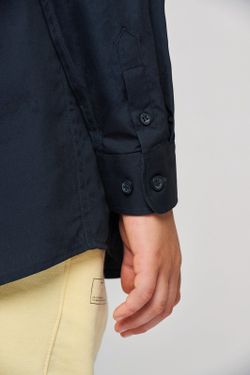 CAMICIA DI POPELINE A MANICHE CORTE BAMBINO