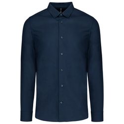 Camisa Popelina Manga Larga Hombre