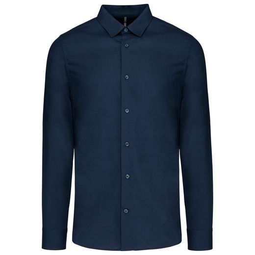 Camisa Popelina Manga Larga Hombre