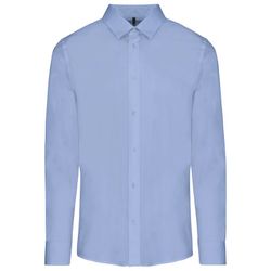 Camisa Popelina Manga Larga Hombre