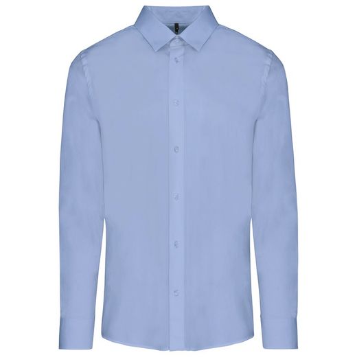 Camisa Popelina Manga Larga Hombre