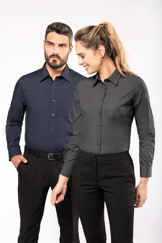 LANGHÜLLIGES POPLIN-SHIRT FÜR MÄNNER