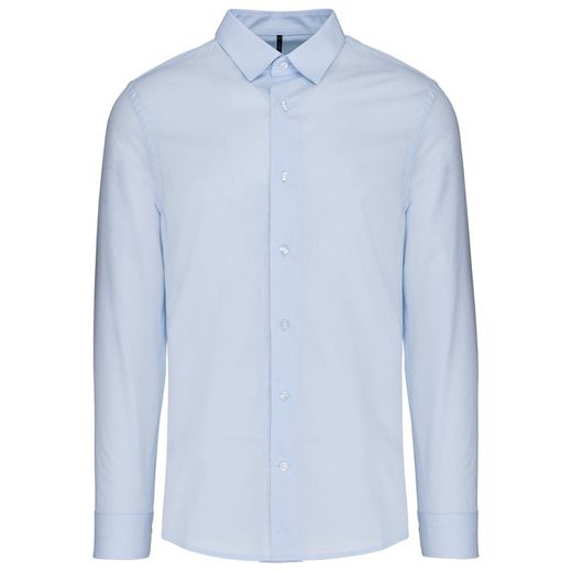 Camisa Popelina Manga Larga Hombre