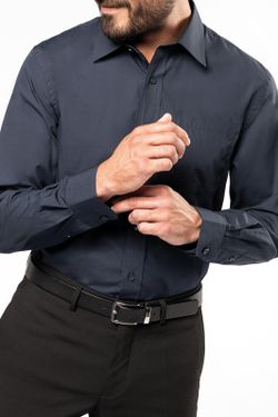 LANGHÜLLIGES POPLIN-SHIRT FÜR MÄNNER