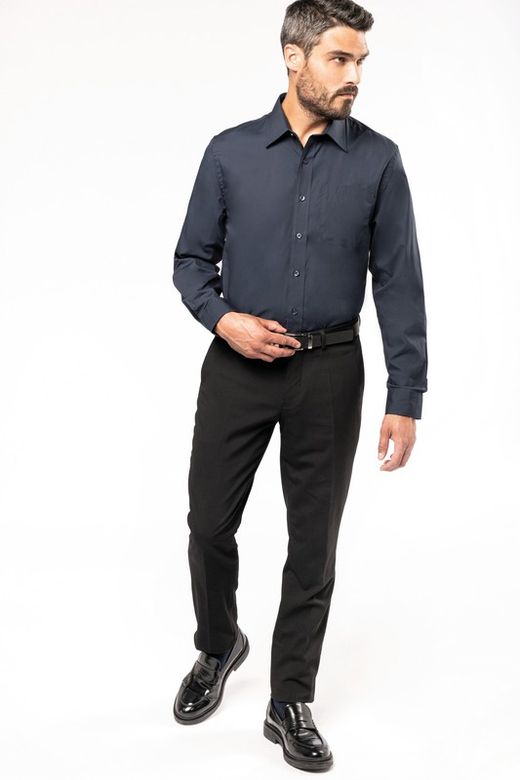 LANGHÜLLIGES POPLIN-SHIRT FÜR MÄNNER