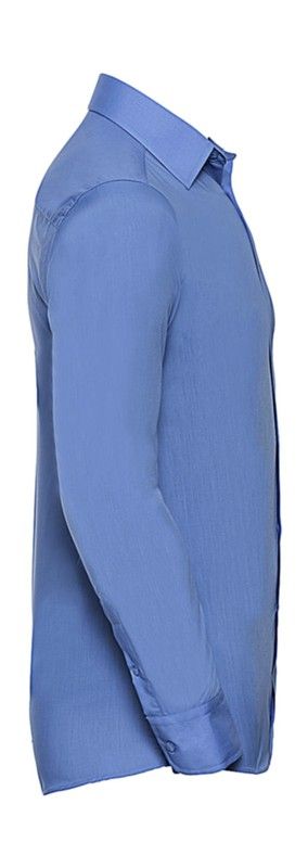 Popeline Shirt Langarm Mann