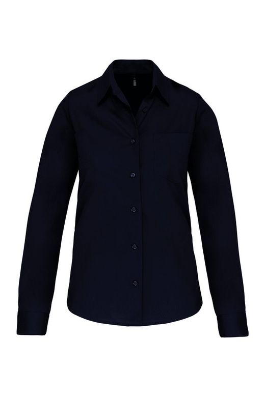 POPLIN-SHIRT MIT LANGEN ÄRMELN FÜR FRAUEN