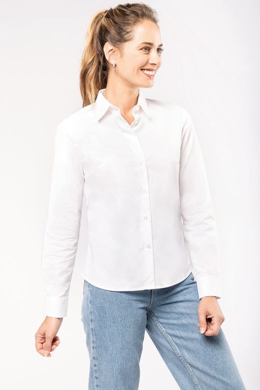 Langarm Popeline Shirt Frau
